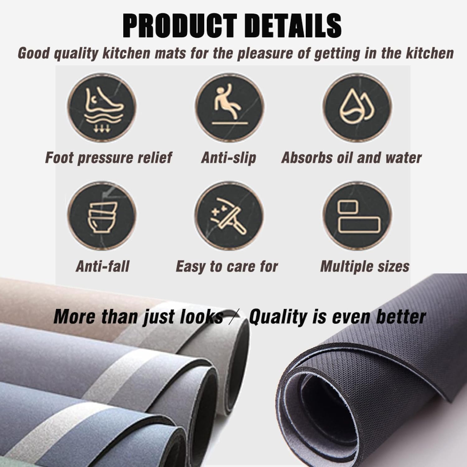 Anti Slip Kitchen Floor Mat - (BUY 1 + GET 1 FREE)