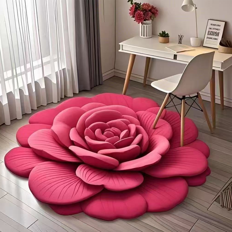Floral Plush Earth Floor Mat - ( Buy 1 Get 1 Free )