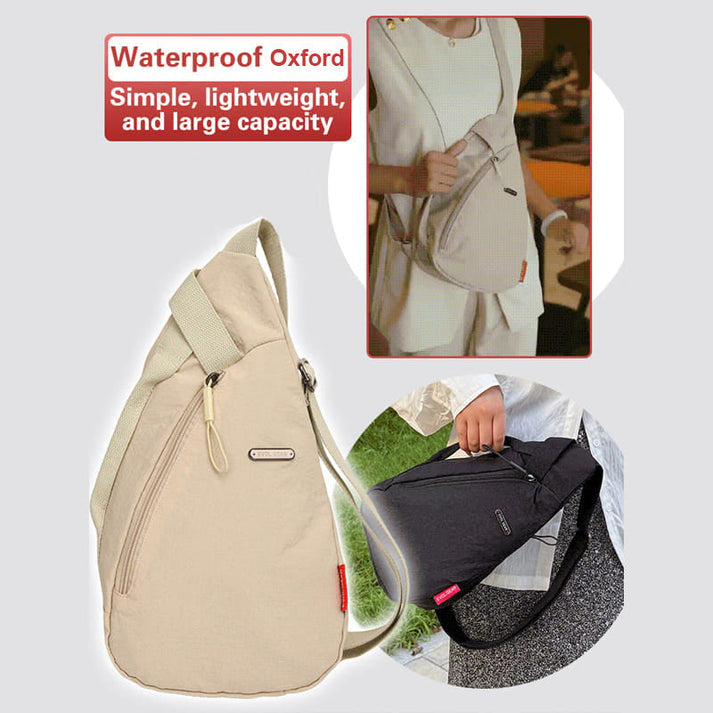Oxford Shoulder Bag with Adjustable Strap 🌸