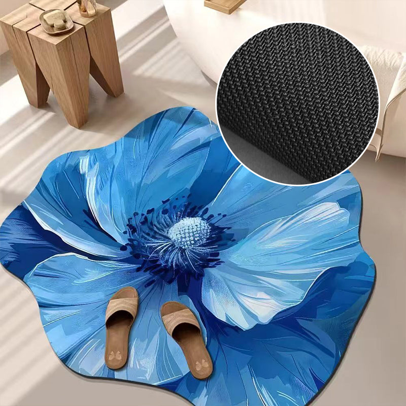 Floral Plush Floor Mat -  ( Buy 1 Get 1 Free )